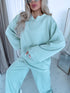 LARGE SIZE set "MANHATTAN" - SOFT GREEN